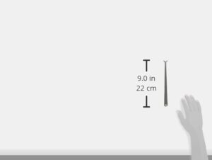HaWe Innentaster, Werkzeug für Heimwerker und Handwerker, Stahlzirkel mit Nietscharnier DIN 6483, 200 mm Länge
