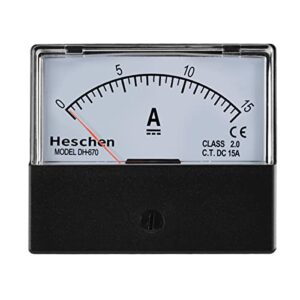 Hochwertiger Stromzähler für Sicherheit, analoger DC-Amperemeter mit Genauigkeit Klasse 2.0, ideal für Heimwerker- oder Werkstatt-Anwendungen