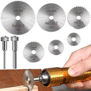 Hochgeschwindigkeitsstahlklingen für Multifunktionswerkzeuge, 6 Stück Kreissägestählchen für das Schneiden von Holz, Kunststoff und Metall