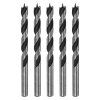 Holzbohrer 7,5 mm Durchmesser Gerader Schaft-Bohrer Metrischer Bohrtiefe Spiral-Twist-Bohrer für Schreiner Holzbearbeitung Kunststoff Gummi