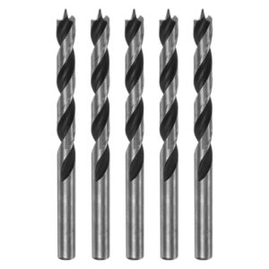 Holzbohrer 7,5 mm Durchmesser Gerader Schaft-Bohrer Metrischer Bohrtiefe Spiral-Twist-Bohrer für Schreiner Holzbearbeitung Kunststoff Gummi