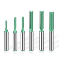 Hossom 6 Stück 8mm Schaft Nutfräser für Holzbearbeitung, Hartmetall Fräsen Werkzeug, Holzfräser Fräser Fräsfräser Schneidmesser - 3mm, 4mm, 5mm, 6mm, 7mm, 8mm