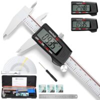 Digitaler Messschieber 6 Zoll mit großem LCD-Bildschirm, zur Verwendung bei Druckern, Juwelieren und Holzhandwerkern.
