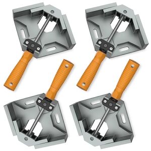 Haus-Werkzeug, Winkelspanner, 4 Stück, 90 Grad, Einhand, Aluminiumlegierung, Eckklemm, Holzbearbeitung, Fotorahmen