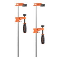Professionelle Schraubzwingen aus Stahl und Nylon für präzises Fixieren, Spannweite bis 300mm, Maultiefe 60mm, Light Duty