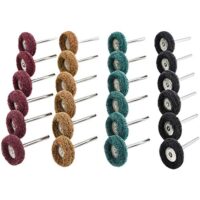 40 Stück Schleifmittel in verschiedenen Körnungen für Dremel Rotationswerkzeuge, ideal für Polieren von Metall- und nicht-metallischen Oberflächen.