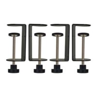 Jhanw 7,6 cm C-Klemme mit vier kleinen Löchern auf der Rückseite, 4 Stück - verstellbare Schreibtisch-C-Klemmen für Bereich 1 cm ~ 8,9 cm, vielseitige Klemme für Bremse, Teilemontage, Befestigung