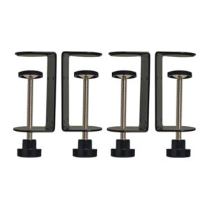 Jhanw 7,6 cm C-Klemme mit vier kleinen Löchern auf der Rückseite, 4 Stück - verstellbare Schreibtisch-C-Klemmen für Bereich 1 cm ~ 8,9 cm, vielseitige Klemme für Bremse, Teilemontage, Befestigung