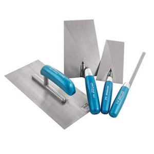 Ergänzung eines Jung Henkelmann Kellen-Sets mit vier Teilen aus hochwertigem Carbonstahl, ideal für Einsteiger und Fortgeschrittene in der Handwerks- oder DIY-Branche.