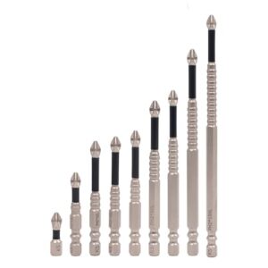 Hochwertiges magnetisches Schraubendreher-Bohrer-Set mit Anti-Rutsch-Bit und Kreuzschlitzbohrer für hohe Drehmomentanforderungen