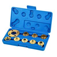 KATSU 10-teiliges Template Router Guides Kit mit Kontermutteradapter für Cut-Out Work und Schwalbenschwanzarbeit