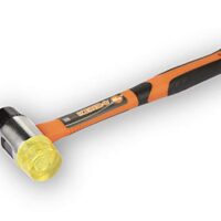 Der KENDO Schonhammer ist ein Kunststoffhammer mit Fiberglasschaft und 2-Komponenten Griff, ideal für empfindliche Oberflächen und verschiedene Anwendungsbereiche wie Pflasterhandwerk, Fliesen verlegen und Trockenbau.