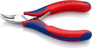 KNIPEX Elektronik-Greifzange mit durchgestecktem Gelenk, 115 mm, hochwertiges Werkzeug für feine Montagearbeiten in der Elektronik und Feinmechanik.