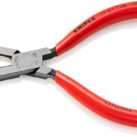 KNIPEX Rundzange mit Schneide, Kunststoff überzogen, schwarz atramentiert, 130 mm, hochwertiges Werkzeug für Heimwerker, feine Draht- und Silberschmuckarbeiten, präzisionsgeschliffene Form, Anbiegen von Drahtösen