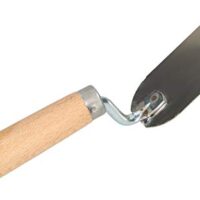 Mauererwerkzeug Edelstahl Kelle 100 mm x 50 mm mit Holzgriff, Stukkateurkelle Putzkelle Eckige Kelle für Mauerarbeiten