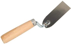 Mauererwerkzeug Edelstahl Kelle 100 mm x 50 mm mit Holzgriff, Stukkateurkelle Putzkelle Eckige Kelle für Mauerarbeiten