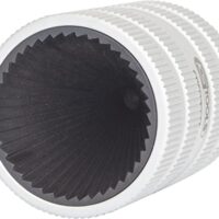 Hochwertiger Entgrater für Röhrungen mit Durchmessern zwischen 10 und 35 mm aus poliertem Aluminium
