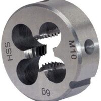 Hochwertiges HSS Schneideisen M mit Metrischem Gewinde und vorgeschlitzen Ausfertigung von KS Tools für verschiedene Anwendungen