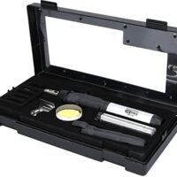 KS Tools Mikro-Löt-Satz, 11-Stück Set für verschiedene Anwendungen, Gaslötgerät mit Piezo-Zündung und stufenloser Einstellung der Gaszufuhr
