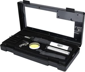 KS Tools Mikro-Löt-Satz, 11-Stück Set für verschiedene Anwendungen, Gaslötgerät mit Piezo-Zündung und stufenloser Einstellung der Gaszufuhr