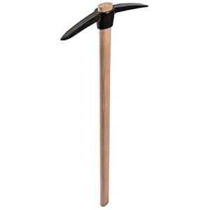 Kadax-Spitzhacke mit Holzgriff und starker Spitze. Ideal für Gartenarbeit wie Umgraben und Unkrauthacken.
