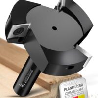Hochwertiger Planfräser 12mm Schaft für Oberfräse, CNC-Fräse und Tisch-Oberfräse - Robuster Holzfräser mit präziser Bearbeitung