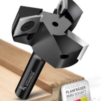 Robuster Holzfräser mit 8mm Schaft und 39mm Fräs-durchmesser für Oberfräse, CNC-Fräse und Tisch-Oberfräse