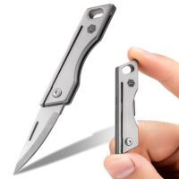 Mini-Ein-Mann-Aus-Kompatibles-Taschenmesser mit integriertem Schlüsselloch, ideal für EDC-Set