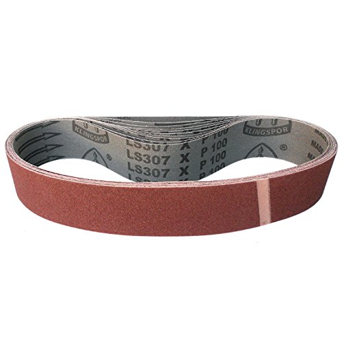 Professionelles Schleifband für Metall und Holz, halbflexibel und reißfest, Körnung P60