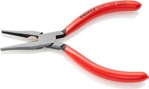 Hochwertige Knipex Flachzange mit Schneide und Kunststoff überzug, ideal fuer feinere Greif- und Schneidarbeiten, 140 mm lang, hohe Präzision und Effizienz