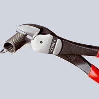 Knipex Kraft-Seitenschneider, schwarz atmamentiert, 180 mm, für Draht und Pianodraht, hochwertiges Werkzeug für Heimwerker und Handwerker