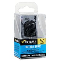 Kutzall Extrem Ball Nose Rotationsfräser für Holzbearbeitung, sehr grob, mit Wolframkarbid-Schleifmittel, 3/4" (19mm) Durchmesser x 1-1/8" (28.5mm) Länge