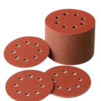LESNIC 80 Körnung Schleifscheiben, 50 Stück, 125mm Schnellwechselscheiben für Elektroschleifer mit Klett-Schleifpapier, hohe Qualität und gutes Preis-Leistungs-Verhältnis