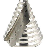 LESOLEIL-Stufenbohrer 6-60mm HSS Kegelbohrer Metall Scharfer Lochbohrer Präziser Kegelbohrer Spiralnut Schälbohrer für Metall Holz Kunststoff Silber