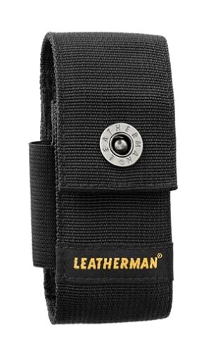 Leatherman Nylonholster mit Taschen - Holster für Charge, Crunch, Rebar, Rev, Skeletool, Wave & Wingman - Schwarz, Mittel