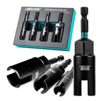 Komplettset für unterschiedliche Anwendungen, Flügelmutter-Schraubendreher-Bit, Hakendreher 9mm 12mm 15mm 18mm, mit EVA-Aufbewahrung für Hakenbolzenmontage, Drahtverdrillung