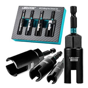 Komplettset für unterschiedliche Anwendungen, Flügelmutter-Schraubendreher-Bit, Hakendreher 9mm 12mm 15mm 18mm, mit EVA-Aufbewahrung für Hakenbolzenmontage, Drahtverdrillung