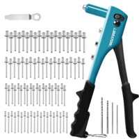 Professionelles Nietwerkzeug für verschiedene Anwendungen: Libraton Popnietenzange Set mit Blindnieten und HSS-Bohrern, ideal für Automobil, Eisenbahn, Möbel und Instrumentenbau