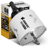 Hochwertige Lochsäge von Amboss Werkzeuge, Bi-Metall mit 8% Kobalt, langlebige Anwendbarkeit, ideal für Hohlwanddose, LED-Spot, Steckdose in Gipskarton und Holz