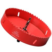 Lochsäge Set mit Bimetall-Stahl und Sechskant-Schaft für Metall, Eisen, Aluminium, Holz, Trockenbau, Kunststoff, Faserplatten