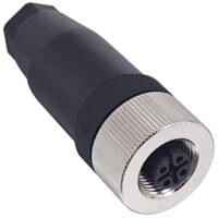 Lonlonty M12 4 Pin Weibliche Buchse Aviation Stecker Rundsteckverbinder, wasserdicht IP67 für industrielle Anwendungen