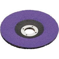 Hochwertige Schleifscheibe für das Abschleifen von Hartmetall, Durchmesser 125 mm, Purple Grain Double Beschichtung, ideal für flaches Arbeiten und hohe Abtragwerte bei geringem Kraftaufwand.