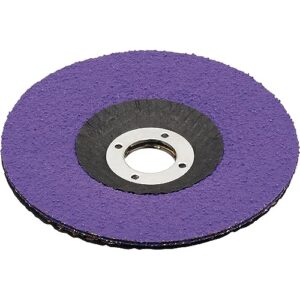 Hochwertige Schleifscheibe für das Abschleifen von Hartmetall, Durchmesser 125 mm, Purple Grain Double Beschichtung, ideal für flaches Arbeiten und hohe Abtragwerte bei geringem Kraftaufwand.