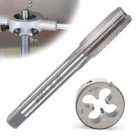Hochwertiger Gewindenschneider für M10 x 1.0mm, HSS-Gewindebohrer mit hoher Verschleißfestigkeit und Schlagfestigkeit