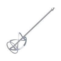 Hochwertiger Rührquirl für 2600 Watt Elektromixer mit M14-Schnittstelle und Silberausführung, Größe: 600mm x 140mm