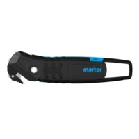 Sicherheitsmesser mit 2-in-1-Klinge für schneiden und Klebebandritzer, ergonomisch geformt und leicht zu handhaben