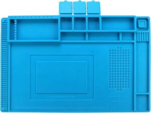 Magnetische Lötmatte für professionelle Reparaturen, Silikon-Matte mit Messskala und großem Arbeitsbereich für Uhren, Laptop und Telefon-Reparatur