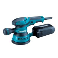 Exzenterschleifer Makita BO 5041 mit 125 mm Durchmesser, elektronische Drehzahlvorwahl und Bremsring zum sanften Anlaufen
