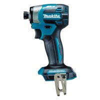 Makita DTD173Z Akku-Schlagschrauber 18V ohne Akku und Ladegerät, leistungsfähiger Schrauber mit elektronischer Schlagkrafteinstellung und LED-Ring-Lichtquelle