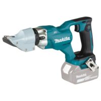 Hochwertige Akku-Blechschere von Makita mit 2,0 mm Schneidbreite und 18V Motorleistung, ideal für Heimwerker und Handwerker.